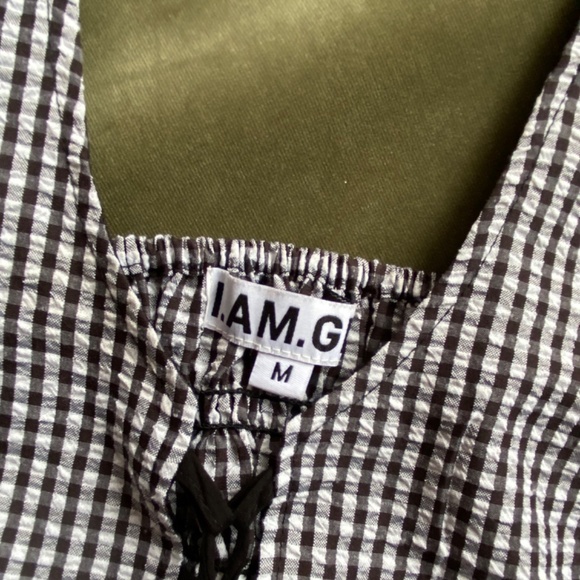 gia gingham Bardot top - Picture 5 of 5